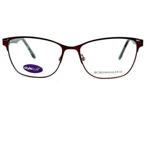 BCBGMAXAZRIA TIARRA RED 55-16-140 Metal Full Rim Eyeglasses Frame H20793